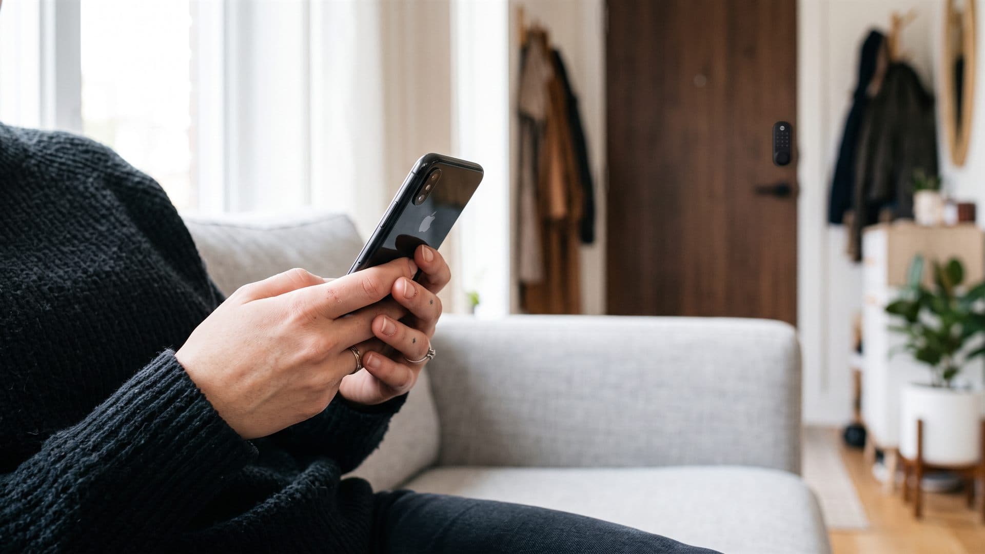 Configuración de una cerradura inteligente desde el teléfono móvil en Pontevedra
